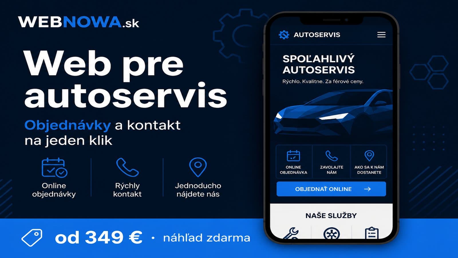Web pre autoservis – dopyty z Google, nie len z cesty