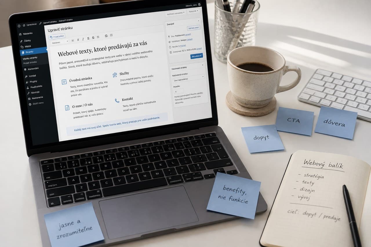 Copywriting a texty na web